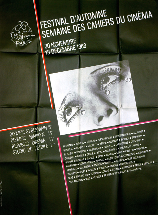 Festival d'Automne, Semaine des Cahiers du Cinéma 1983